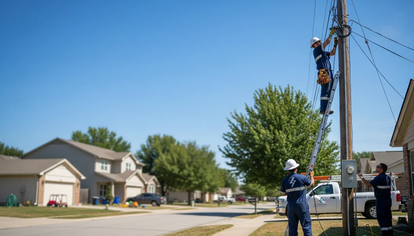Residential electrician providing installation services in Adair, OK